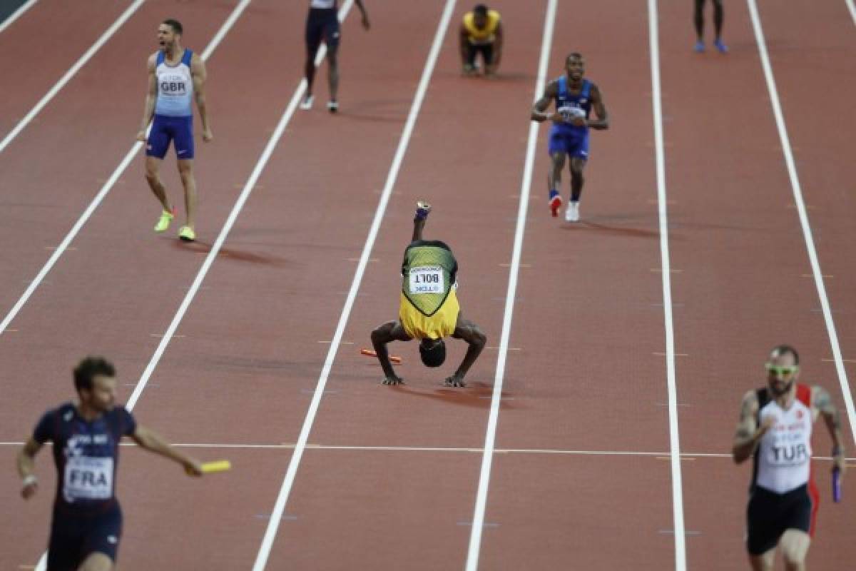 Usain Bolt se lesiona en su última carrera, Gran Bretaña gana el oro mundial en 4x100