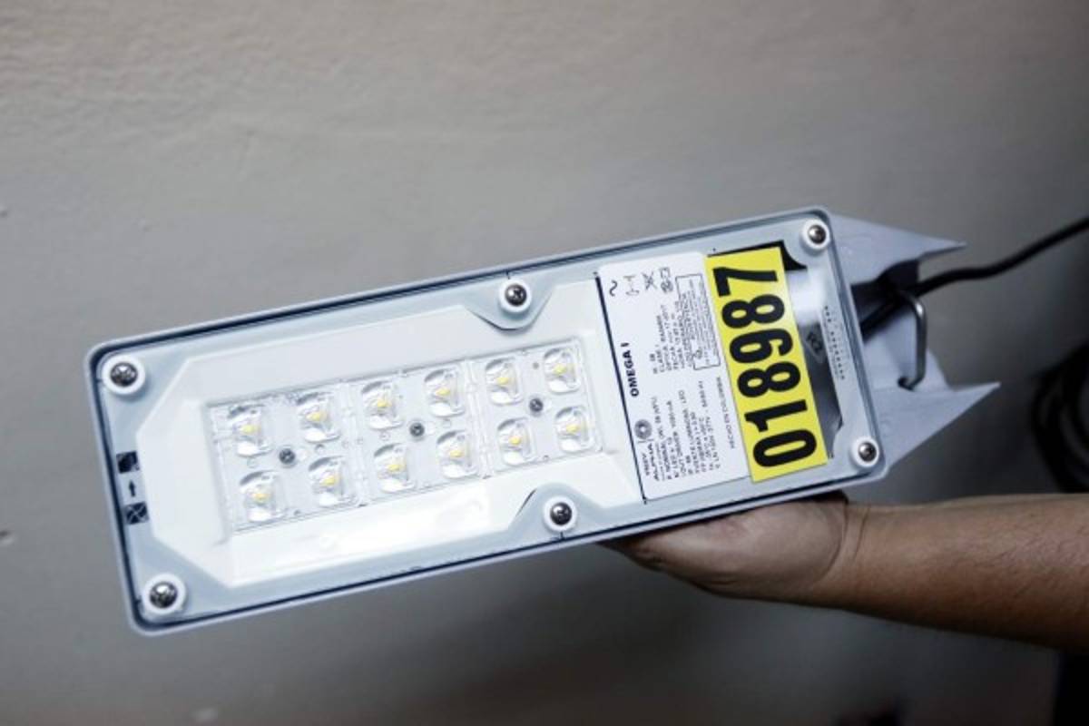 Las lámparas led tienen un código georreferenciado.