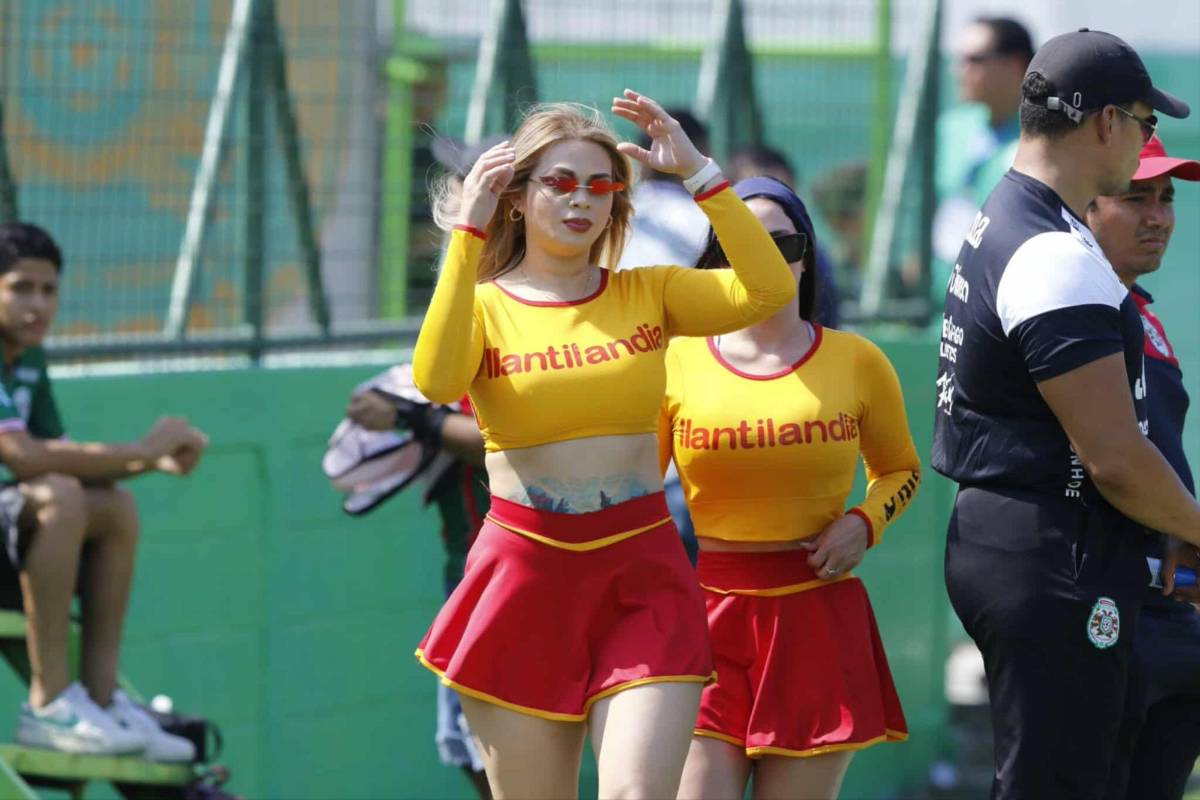 Las bellas chicas que engalanaron en inicio de jornada de Liga Nacional