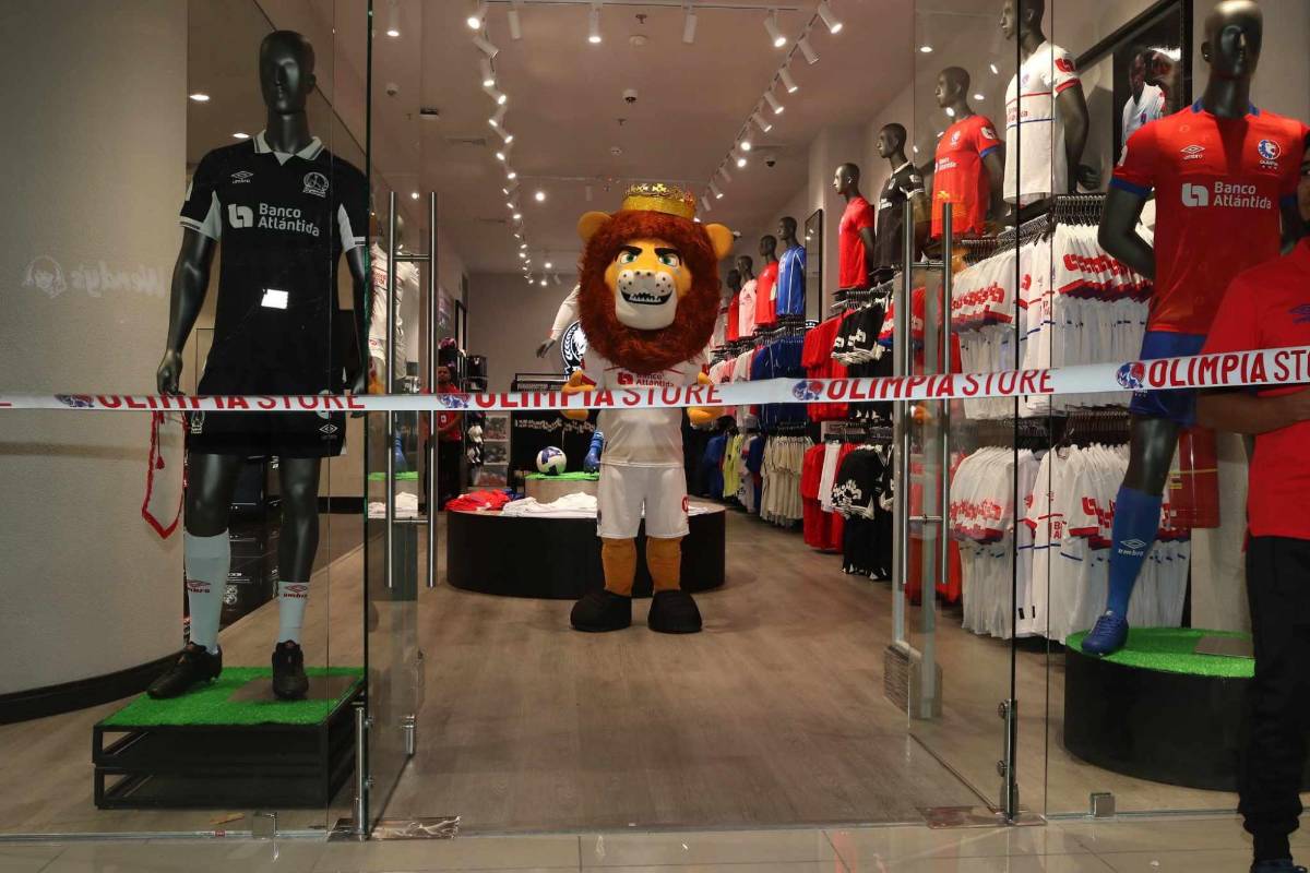 Como en Europa y Estados Unidos: Así es la nueva tienda oficial de Olimpia en Honduras