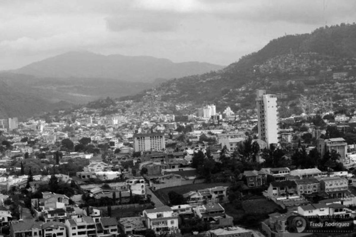 Tegucigalpa en blanco y negro