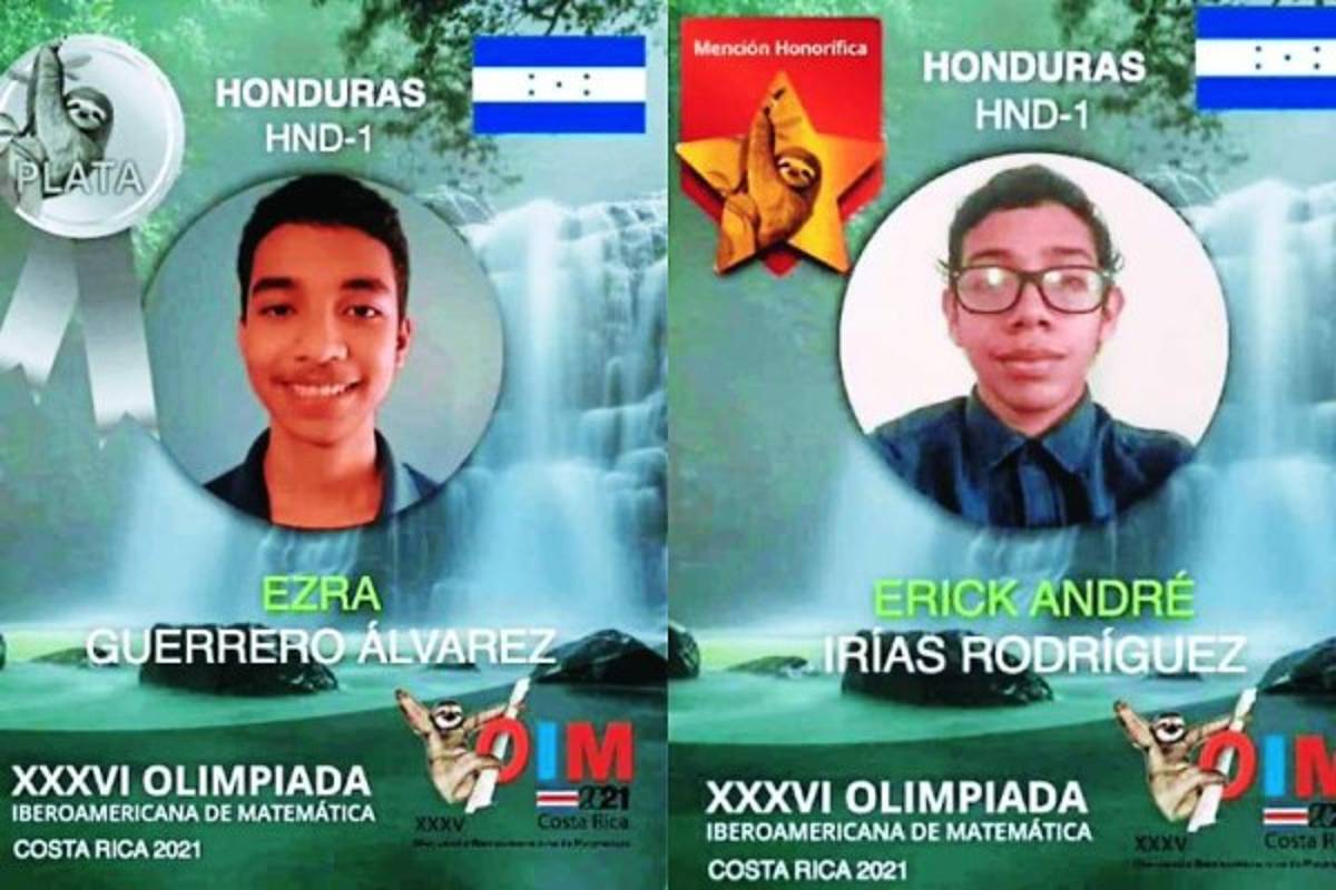 Ezra Guerrero Álvarez y Erick André Irías destacaron en la Olimpiada Iberoamericana de Matemáticas.