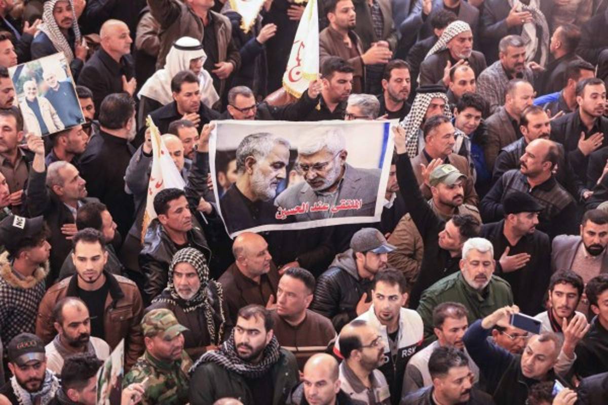 'Muera América': Irak pide venganza contra EEUU durante funeral del general Soleimani