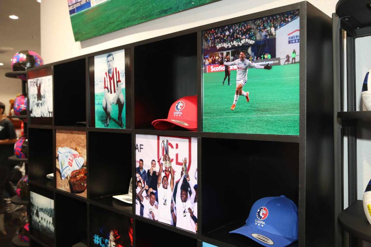 Como en Europa y Estados Unidos: Así es la nueva tienda oficial de Olimpia en Honduras