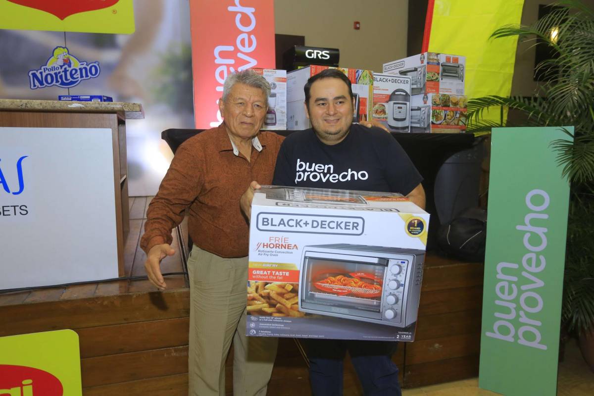 Feliz ganador de un horno de Black + Decker.