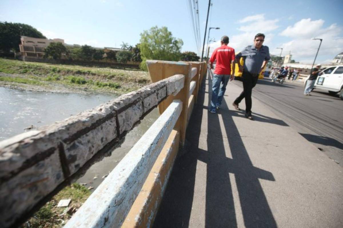 Honduras: Históricos puentes de la capital carecen de mantenimiento