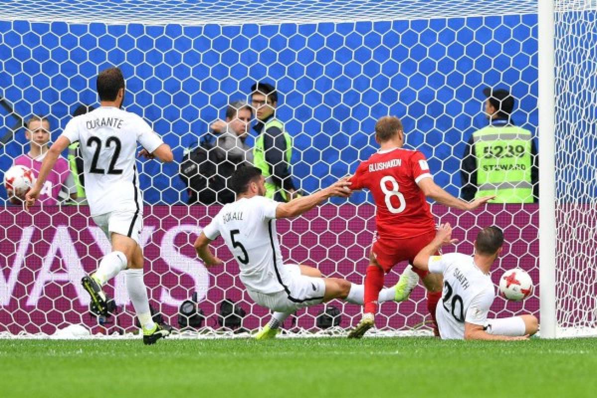 Anfitriona Rusia inaugura la Copa Confederaciones con victoria 2-0 ante Nueva Zelanda 