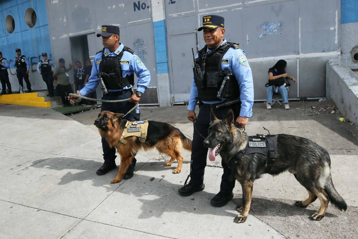 Olimpia vs Motagua: Ambiente, lindas periodistas deslumbran y barra se enfrenta a la Policía Nacional