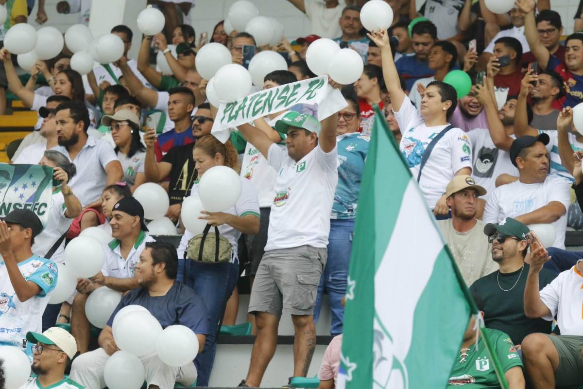 No se vio en tv: Belleza y ambiente en el Excélsior en partido de Platense-Olancho