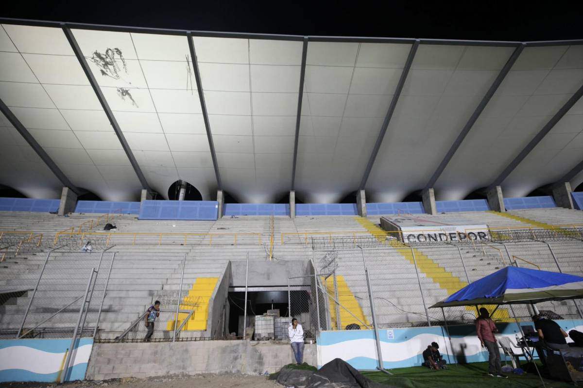 ¡Terminado! Así quedó el techado del estadio Nacional de Tegucigalpa