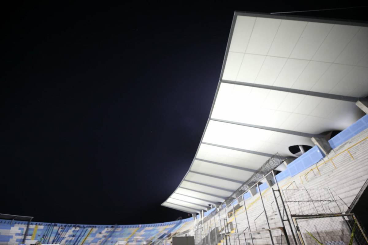 ¡Terminado! Así quedó el techado del estadio Nacional de Tegucigalpa