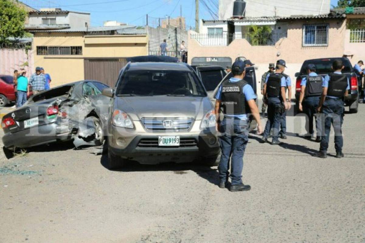 Dos pandilleros heridos en una persecución policial en la capital de Honduras