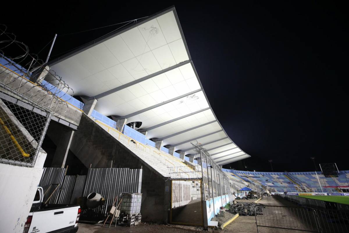 ¡Terminado! Así quedó el techado del estadio Nacional de Tegucigalpa