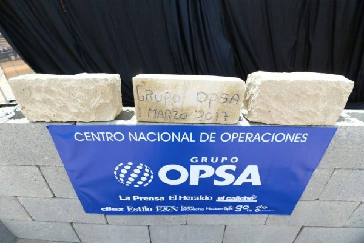 Grupo Opsa coloca primera piedra de su Centro Nacional de Operaciones en Siguatepeque