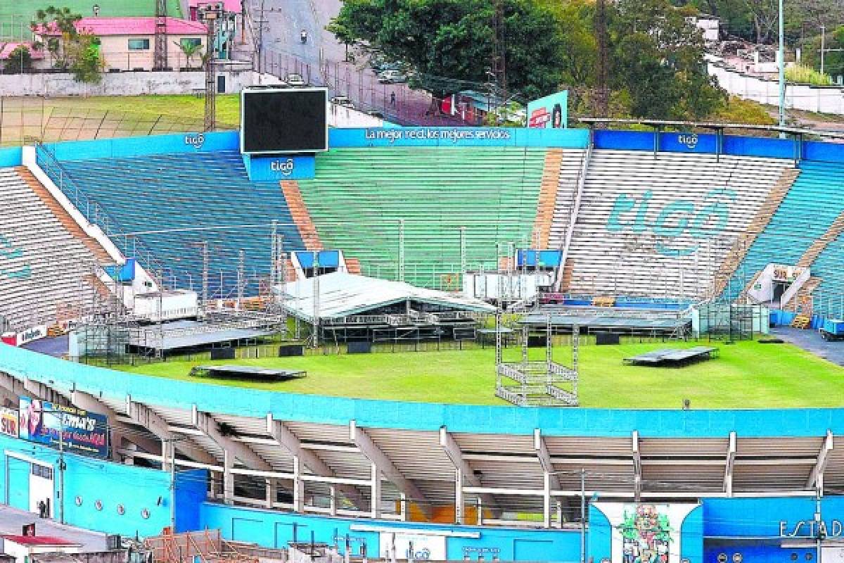 Por concluir escenarios en el estadio Nacional para toma de posesión