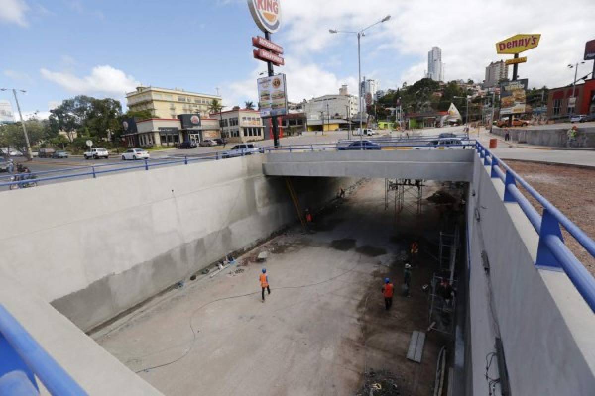 El túnel de Juan Pablo II está valorado en 85 millones de lempiras y será habilitado el 1 de diciembre (Foto: El Heraldo Honduras/ Noticias de Honduras)