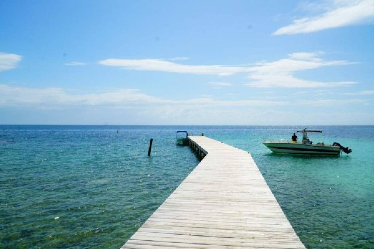 Sacan las botellas del mar en Utila y las usan para asfaltar sus calles