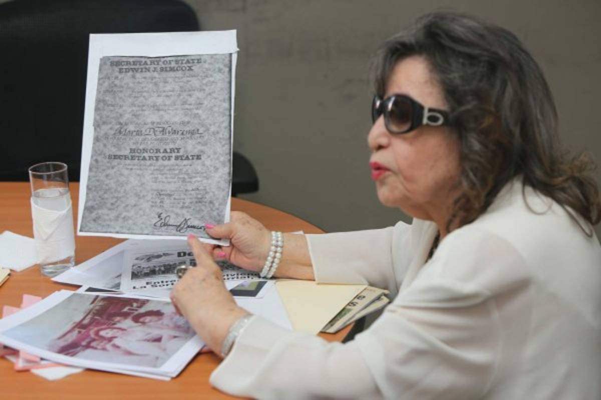 Marta Banegas, filántropa desde los nueve años de edad