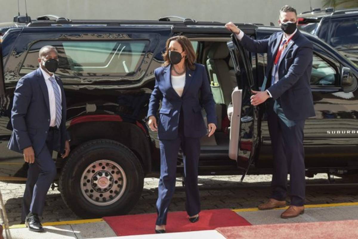 Lo que no se vio de la reunión entre Xiomara Castro y Kamala Harris (FOTOS)