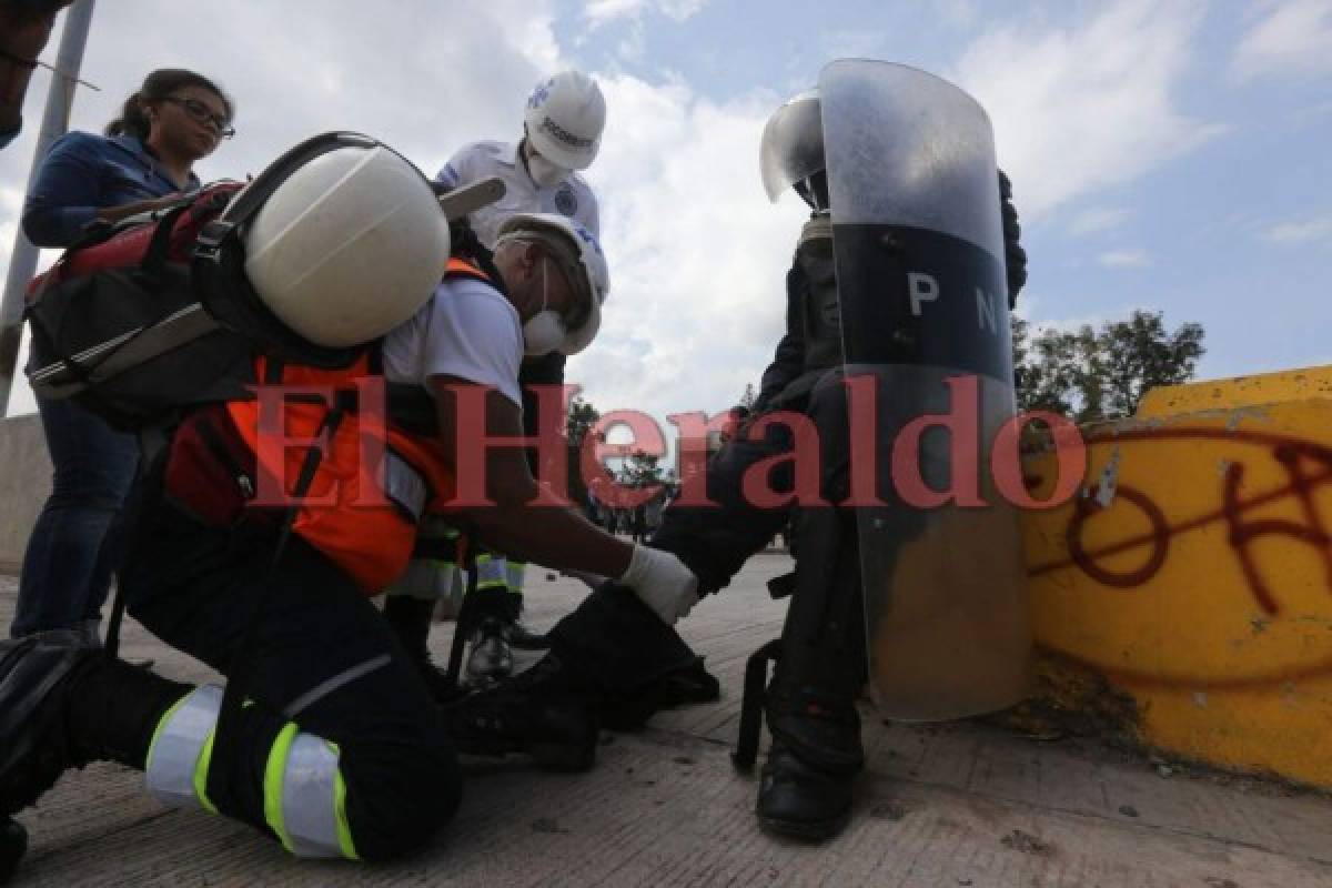 Integrantes del MEU y policías se enfrentan de nuevo en UNAH