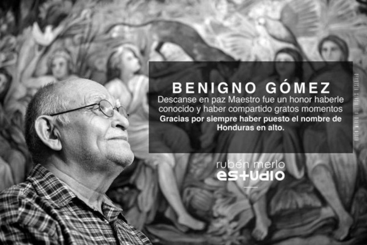 Se despide de la vida el pintor hondureño Benigno Gómez