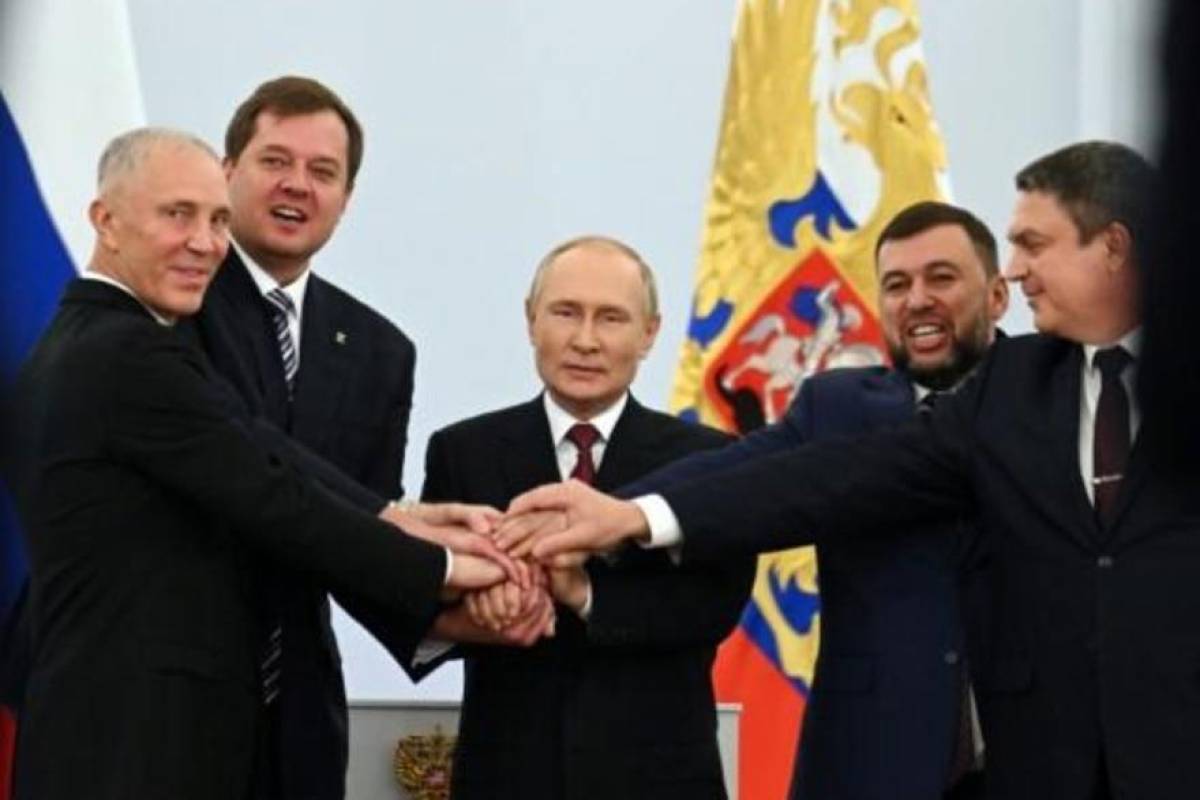 Putin finaliza la anexión de cuatro regiones de Ucrania