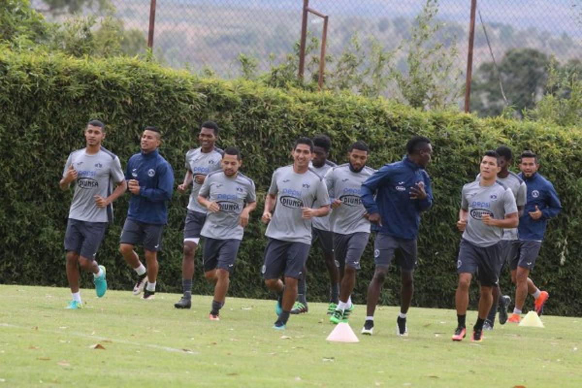 El plantel del Motagua entrenó este viernes y va con la mente positiva para el duelo con los Leones del Olimpia, foto: Juan Salgado/ Go Deportes.