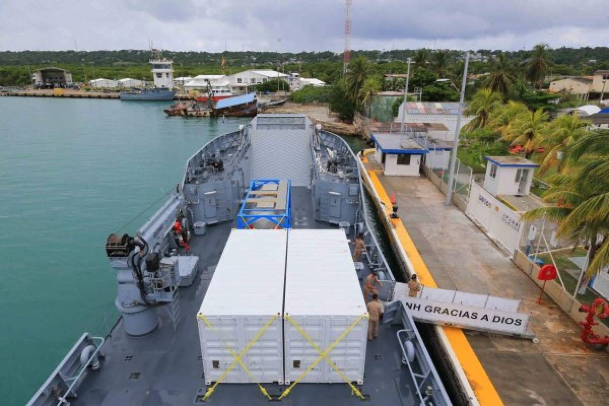 FOTOS: Así es el buque 'Gracias a Dios' que navega en alta mar rumbo a Honduras