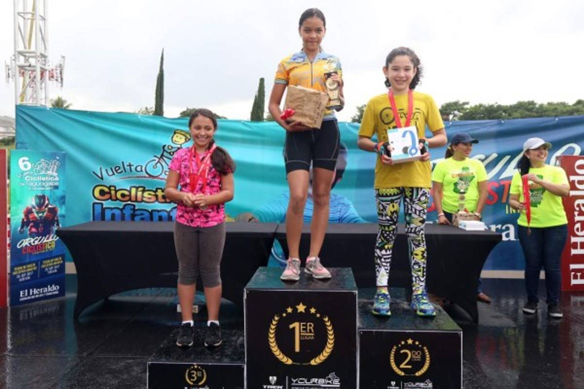 Diez pequeños fueron los más veloces y se subieron a la cúspide del podio