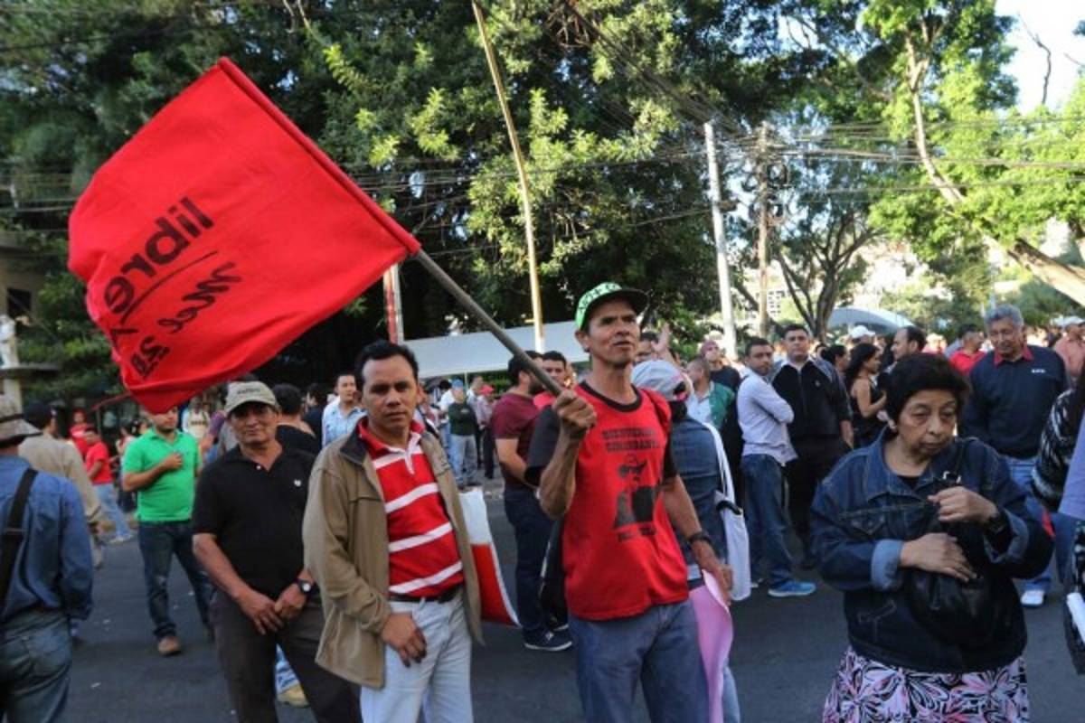 Libre y la Resistencia protestan en las afueras del Congreso