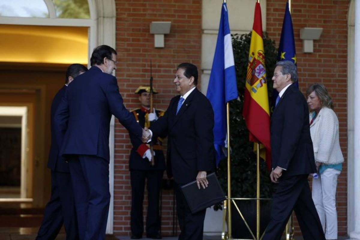 La visita del presidente de Honduras en fotos