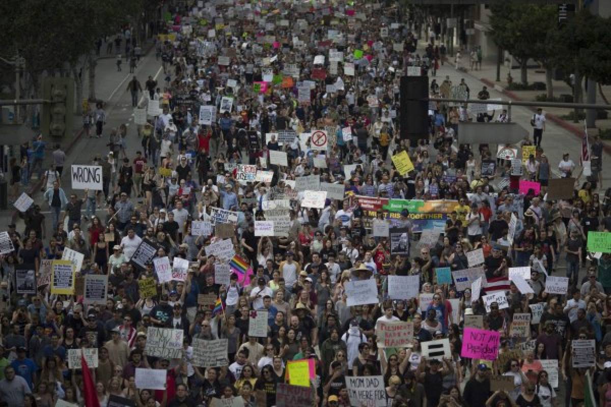 Las protestas tras el triunfo de Trump no se han hecho esperar en varios estados (Foto: AP/ El Heraldo Honduras/ Noticias de Honduras)