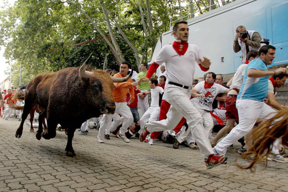Impactantes imágenes del Festival de San Fermín