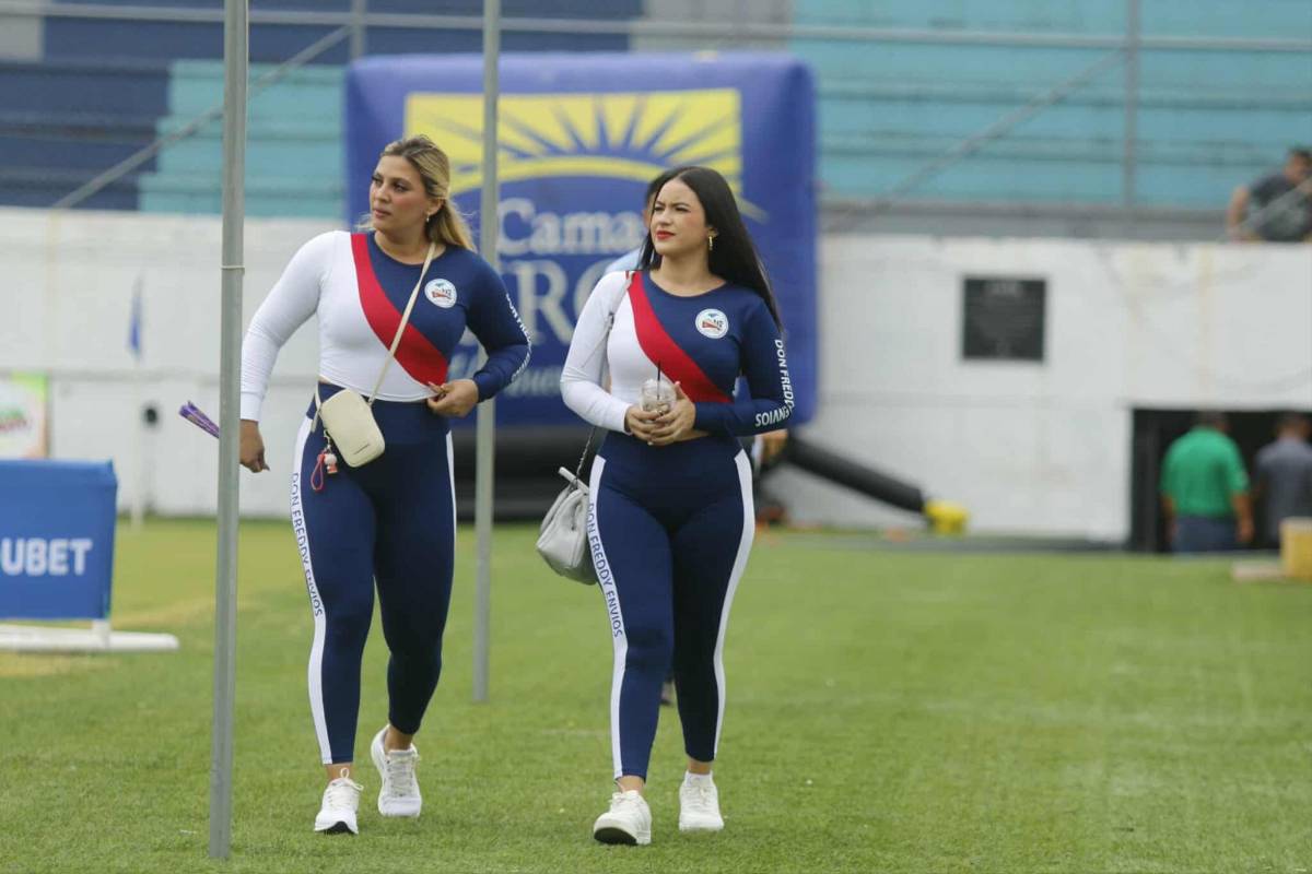 Hermosas chicas, leones y tiburones: gran ambiente para Platense vs Olimpia