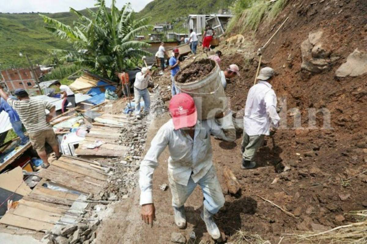 Lluvias dejan daños en la capital de Honduras