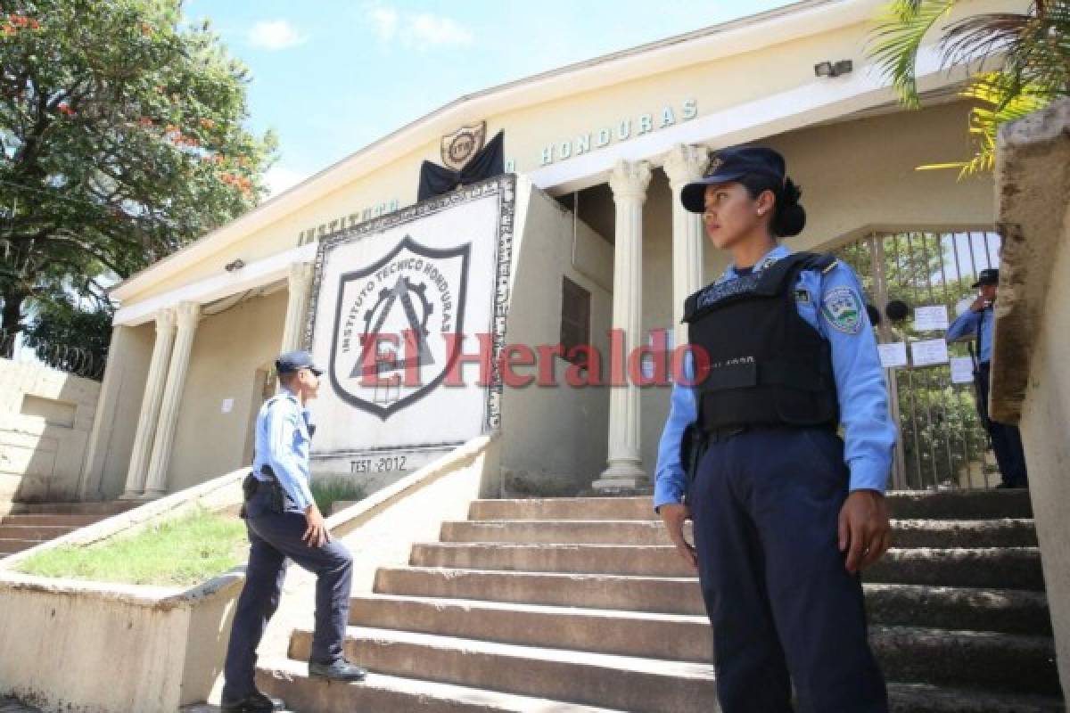 Bajo resguardo policial permanece Instituto Técnico Honduras tras asesinato de profesor