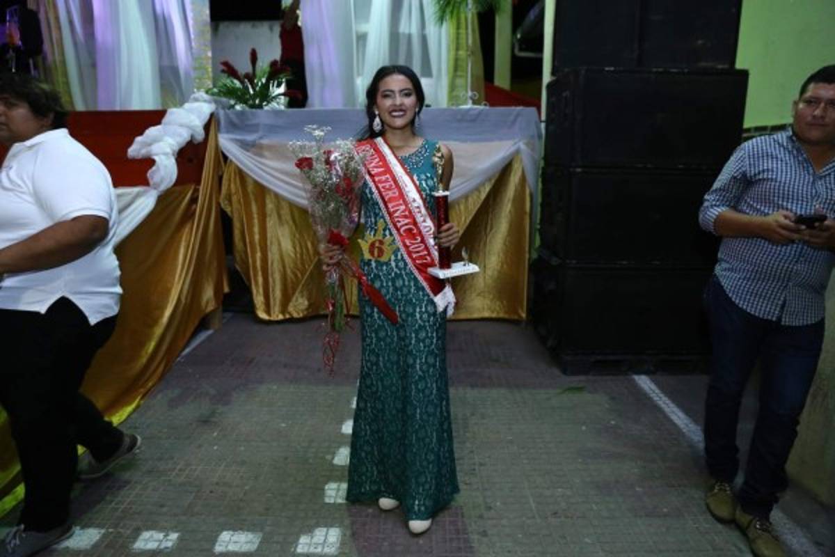 Cinthia López, la nueva Reina de la Feria Patronal de Nacaome