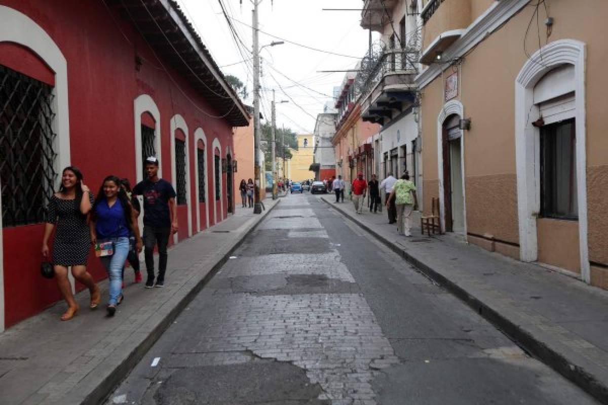 En pedazos el 35% de las calles del centro de Tegucigalpa