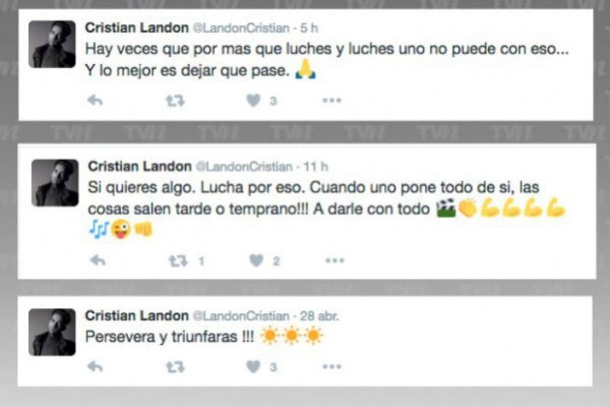Estos son los últimos mensajes en la cuenta de Twitter del joven actor y presentador.