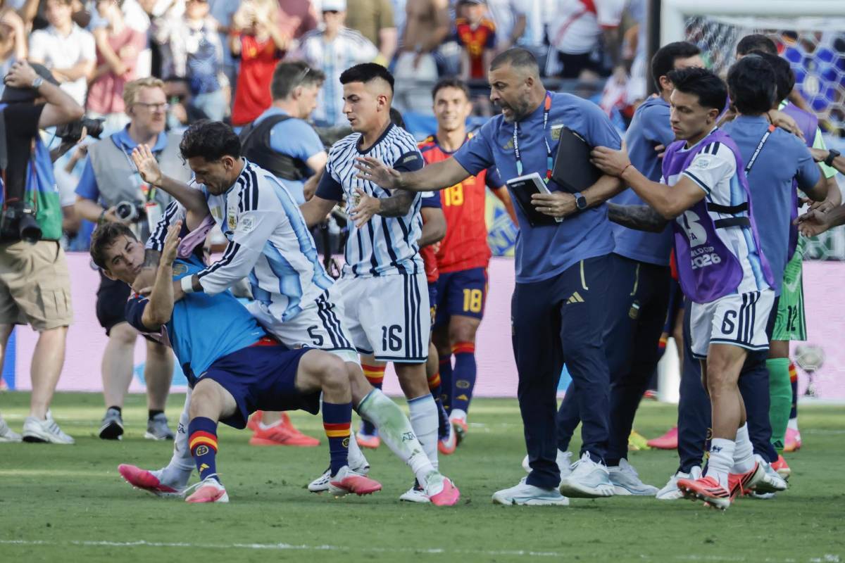 Golpes, tristeza de Messi y Argentina luego de perder la final del Mundial 2026 ante España