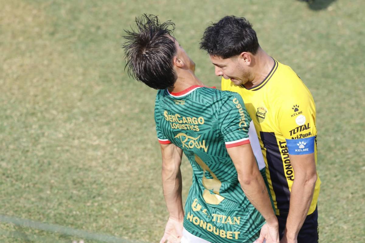 Pelea entre jugadores, belleza deslumbra y escándalo en el clásico que ganó Marathón a Real España