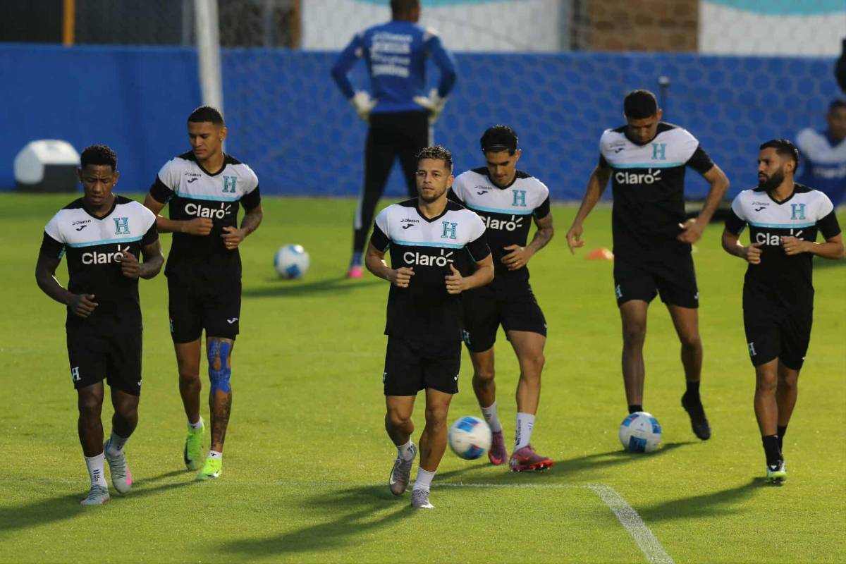 Jugadores entrenan diferenciado y esto hicieron los alemanes: Honduras se prepara para enfrentar a Haití