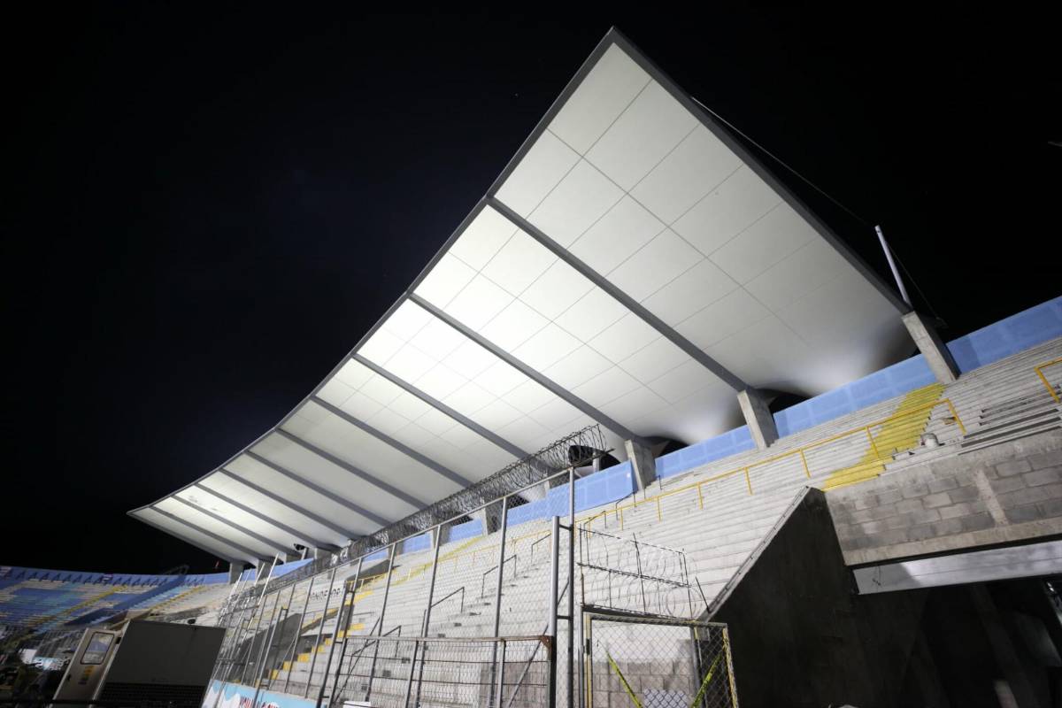 ¡Terminado! Así quedó el techado del estadio Nacional de Tegucigalpa
