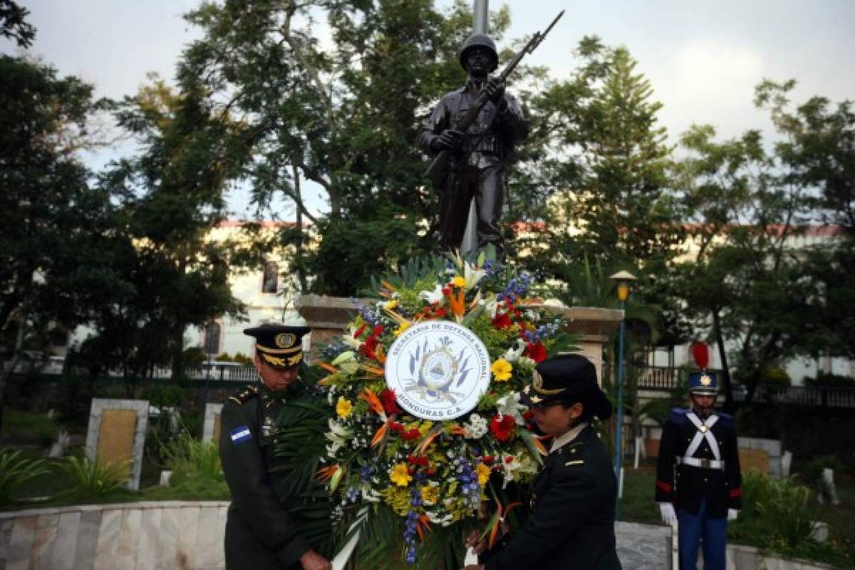 Soldados de Morazán celebran su día junto al pueblo capitalino