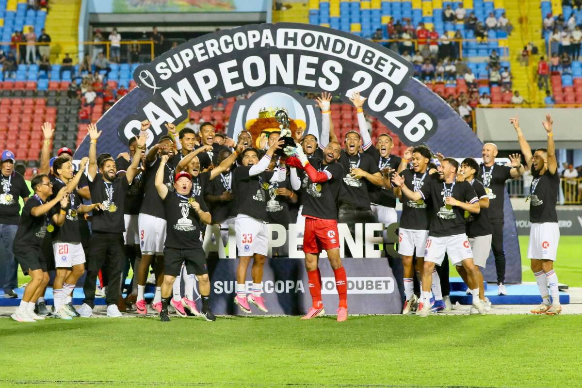 Olimpia liquidó a Motagua: Así fue la celebración del león tras ganar la Supercopa de Honduras