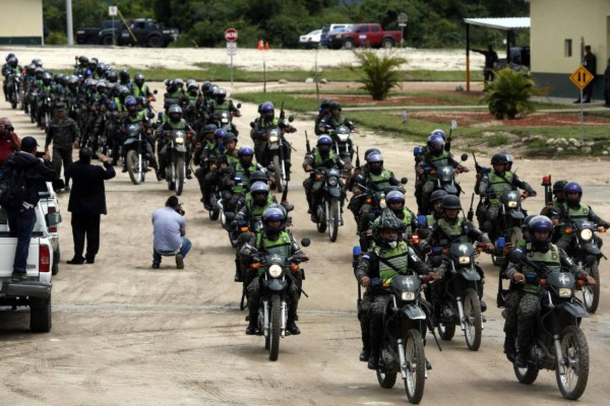 A la Policía Militar del Orden Público (PMOP) se le ha dotado de motocicletas para realizar patrullajes y tener un rápido desplazamiento.