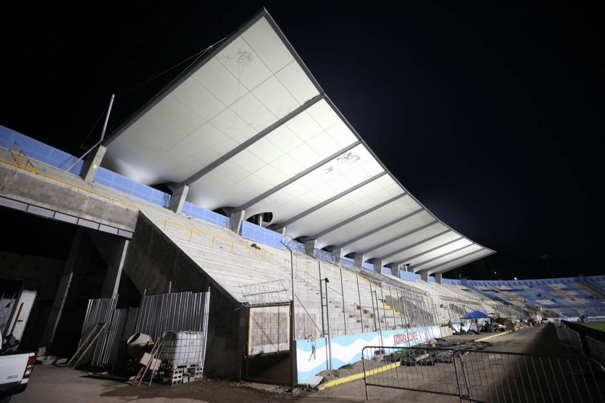 ¡Terminado! Así quedó el techado del estadio Nacional de Tegucigalpa
