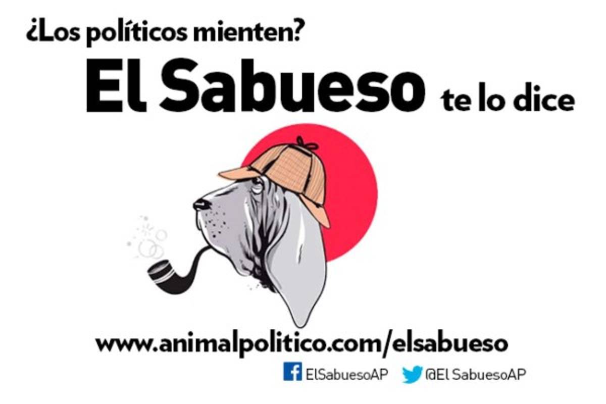 Un can que olfatea las declaraciones polémicas de políticos y funcionarios. El Sabueso detecta cuáles son verdaderas, verdades a medias, discutibles, no se pueden probar, engañosas, casi falsas, falsas y ridículas.