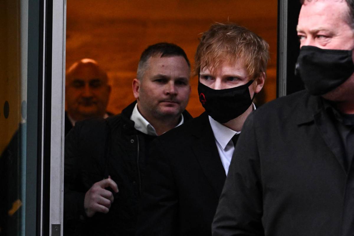 Ed Sheeran en su tercer día de juicio en Londres, Reino Unido.