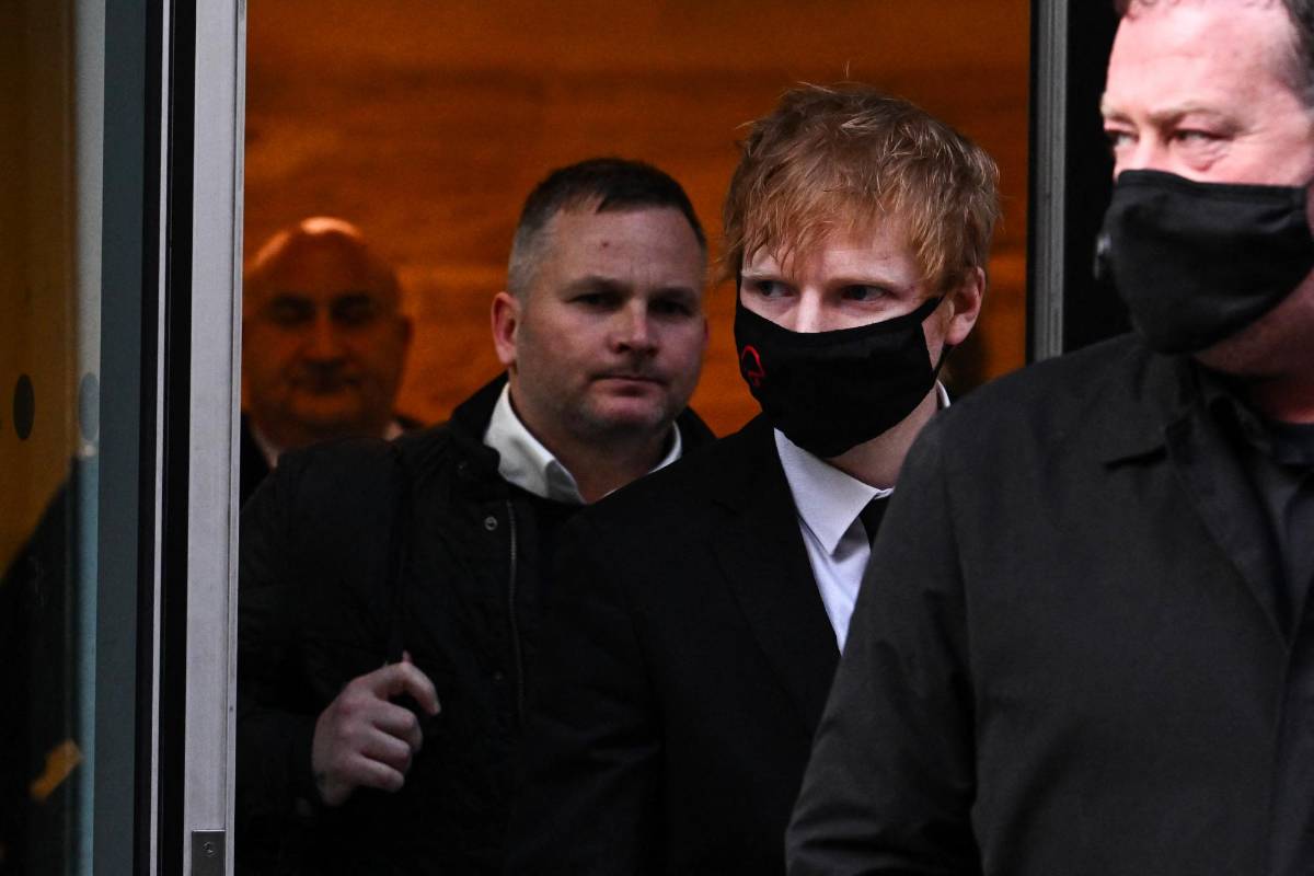 Ed Sheeran en su tercer día de juicio en Londres, Reino Unido.